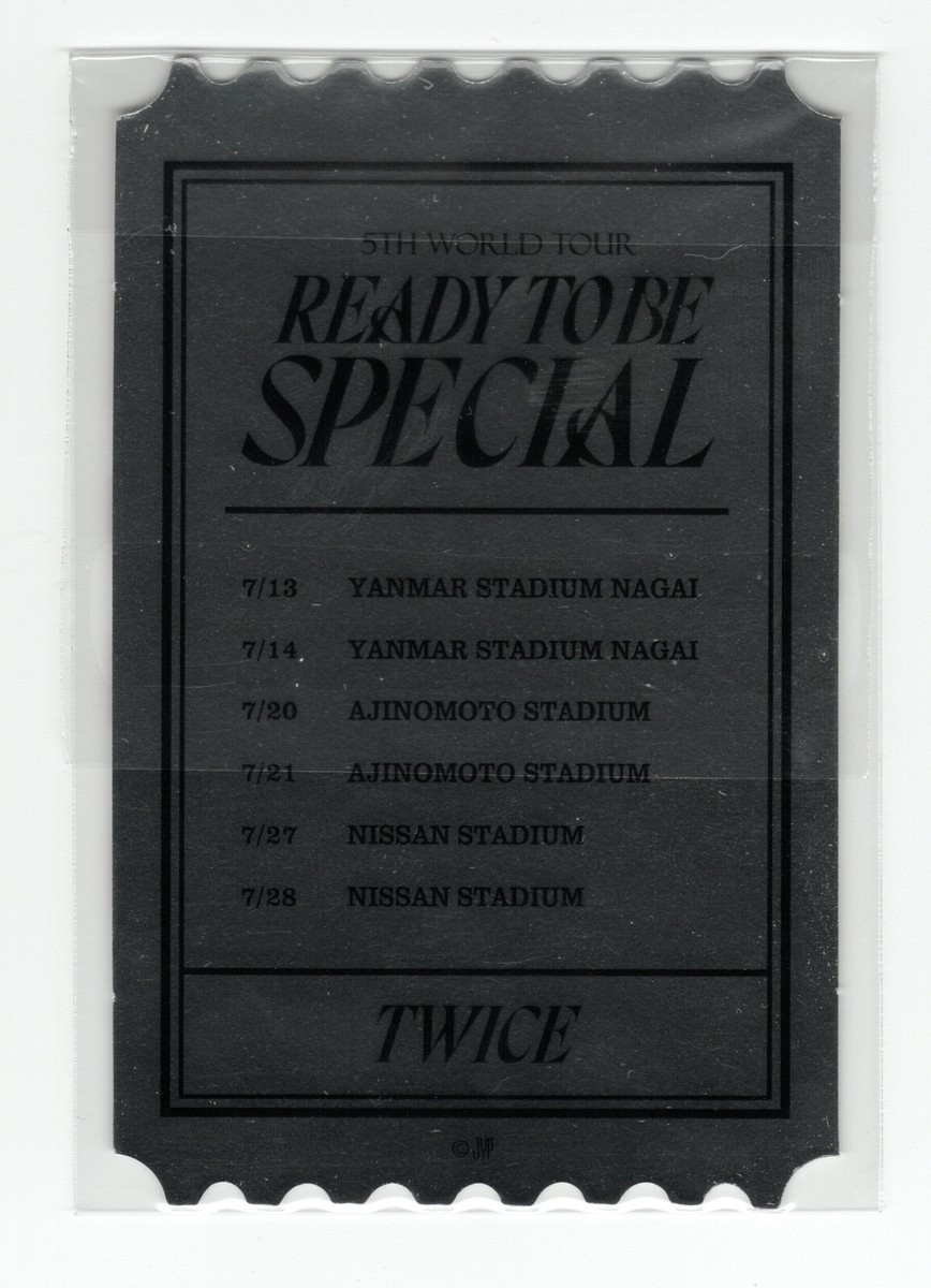 Twice Jihyo Ticket Photocard | Ready To Be Special Online Lottery