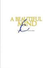 Akiva Goldsman Signed Autographed A BEAUTIFUL MIND Movie Script COA VD