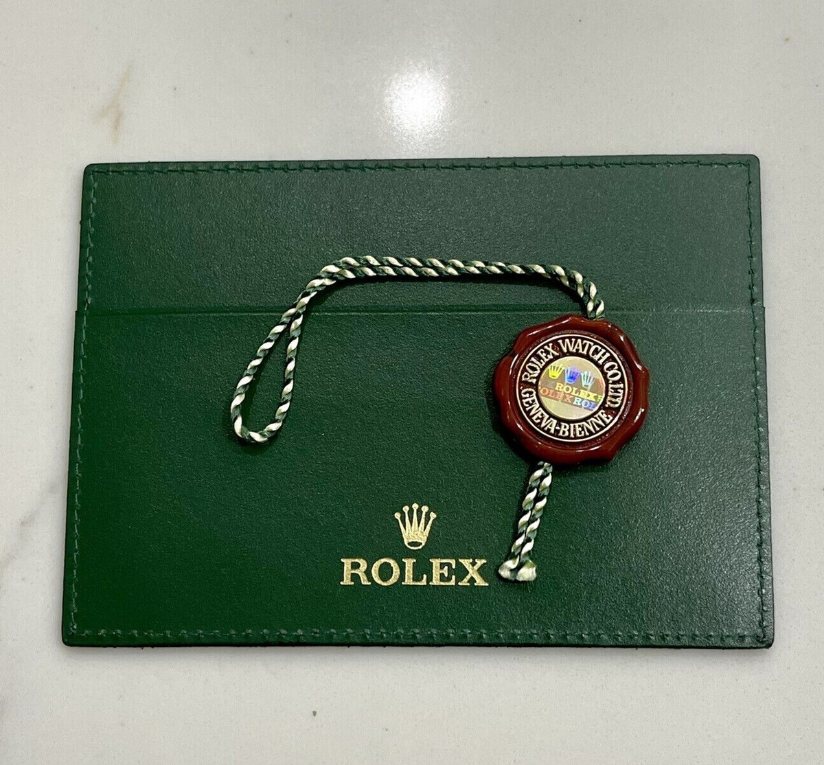 Genuine Rolex Card Papers Holder Guarantee Booklet Holder