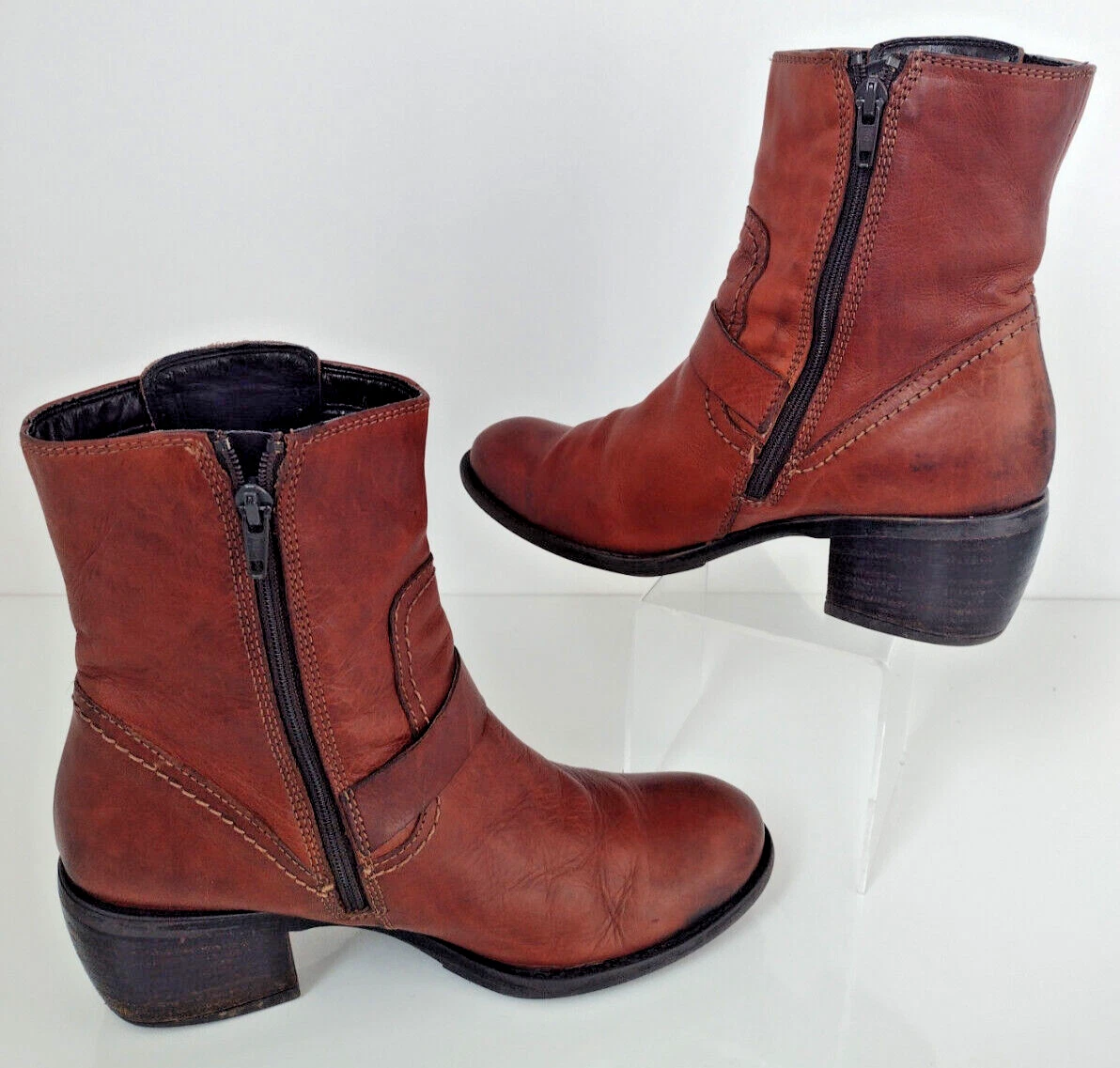 Clarks ladies tan ankle boots sale