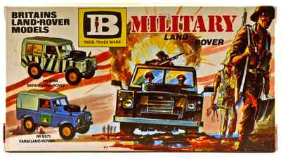 Britains Deetail 9782 British Land Rover Military Car & Crew 1974