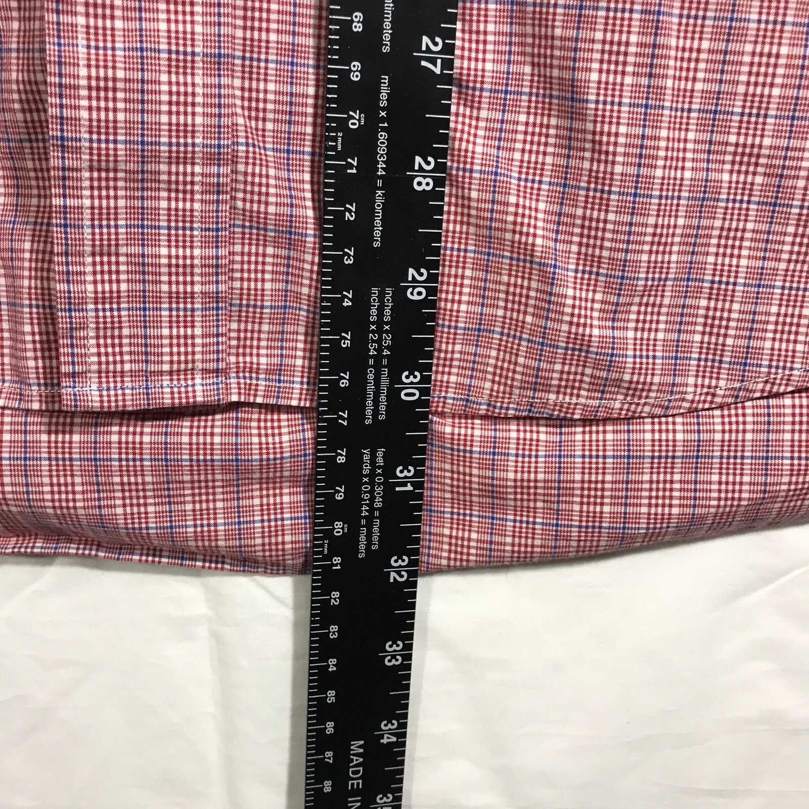 Pendleton Red Blue white square button down  Shir… - image 5