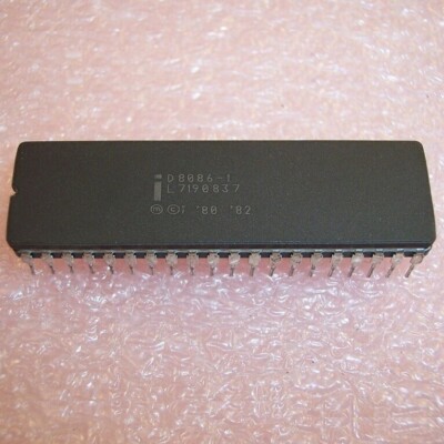 1PCS MICROPROCESSOR IC INTEL/AMD CDIP-40 D8086-1 D80861