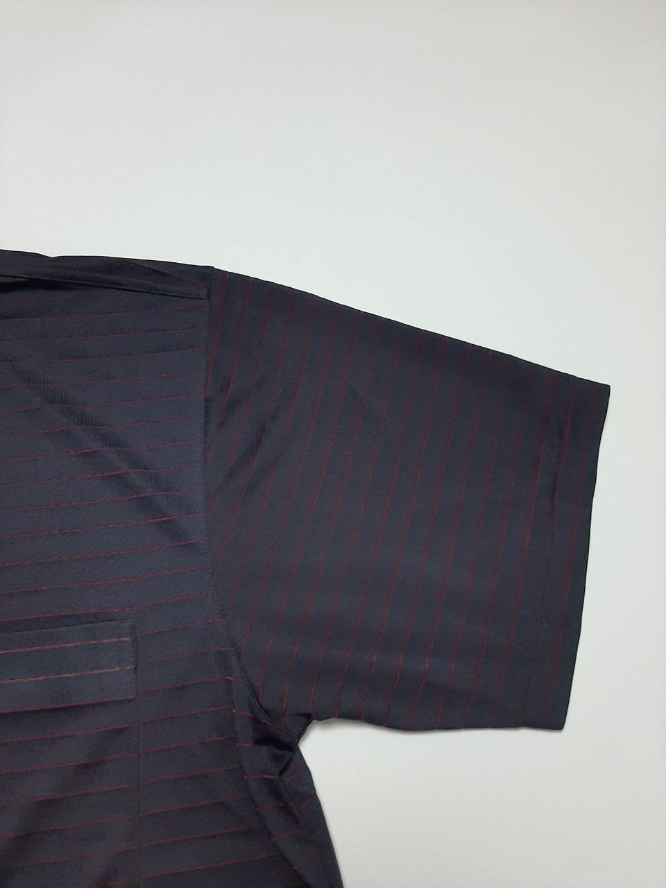 Polo vintage YSL Yves Saint Laurent da uomo a righe in seta taglia L