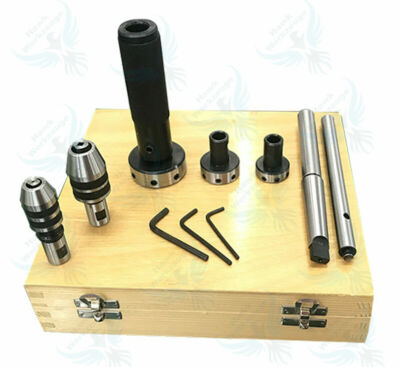 MT3 Lathe Tailstock Tap And Die Holder set Sliding Floating Type Wooden box