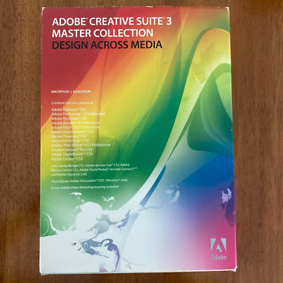 Adobe Creative Suite 3 Master Collection Apple Macintosh Education