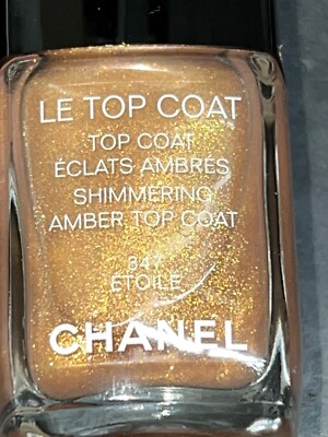 CHANEL ETOILE LE TOP COAT SHIMMERING AMBER TOP COAT