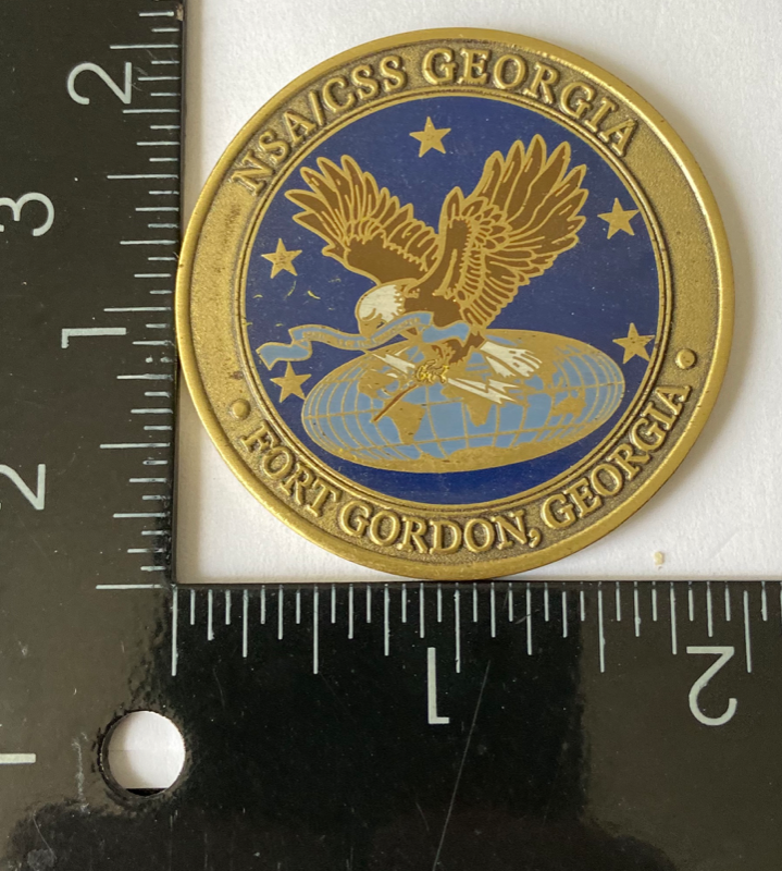 NSA / CSS GEORGIA FT GORDON GA COMMANDERS COIN 4 EXCELLENCE battled ...