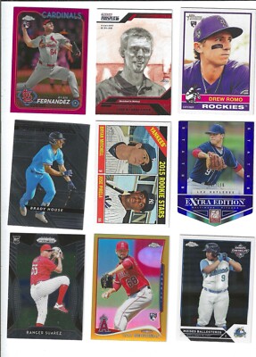 18 MLB Rookies Cards: Ryan Fernandez, Stephen Strasburg, Drew Romo, Brady House,