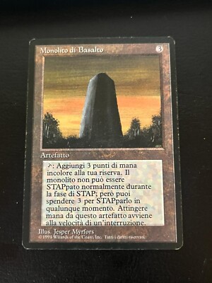 MTG BASALT MONOLITH EXC BASALT MONOLITH FBB 1 EDITION BLACK BORDER