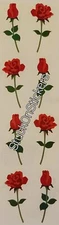 Mrs Grossman ROSES Small Red Stickers Vintage Retired 1995