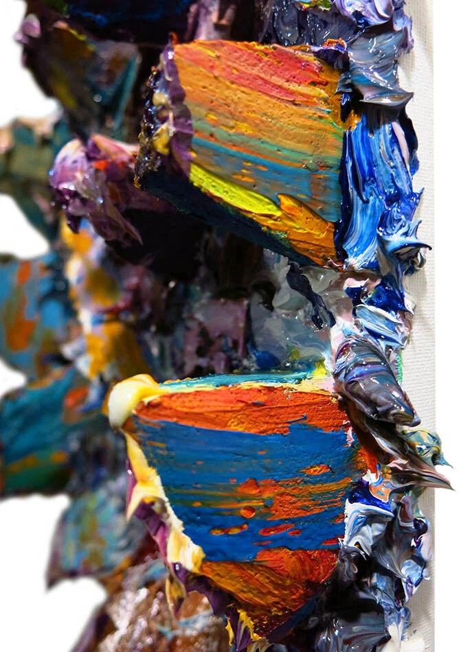 ORIGINAL MODERNO ÓLEO█PINTURA VINTAGE PAISAJE MARINO█ARTE FIRMADO ABSTRACTO OCÉANO█AGUA A Foto 4 de 4