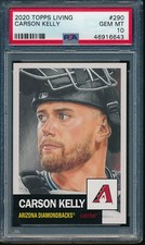 2020 Topps Living Set #290 Carson Kelly PSA 10 Gem Mint SP Short Print Card