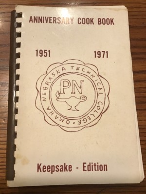 Vintage 1971 Cookbook - Omaha Nebraska Technical College - 20th Anniversary RARE