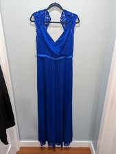 davids bridal bridesmaid dress horizon blue size 10