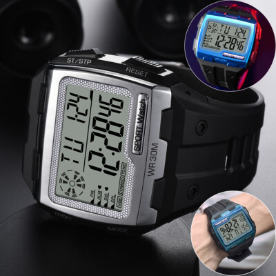 SYNOKE Men's Military Waterproof Sport Digital Watch LED Backlight Wristwatch US
