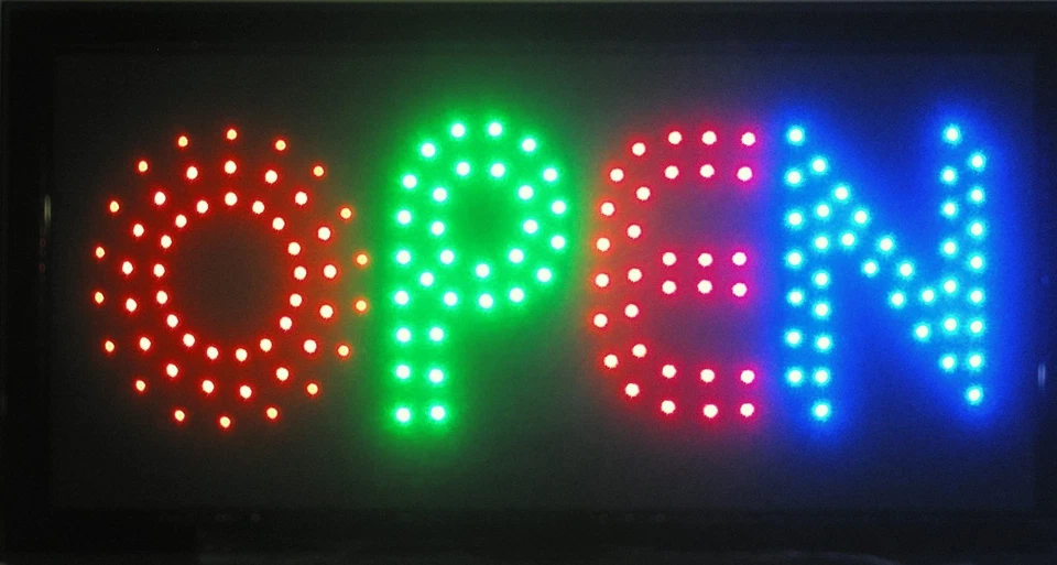 Animated LED Neon Light Open Sign Mutli Colors LED J10
