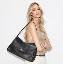 RARE** Tory Burch Large Charlie Large Quilted Shoulder Bag NWT No Tariffs