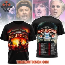 Motley Crue Return Carnival Of Sins Style Rock 3D T-shirt