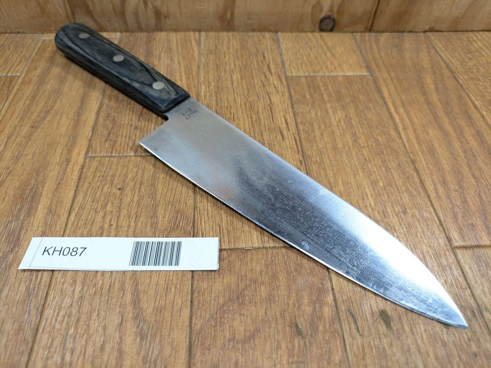Japanese Chef's Kitchen Knife SANTOKU Vintage KIYA from Japan 178/305mm KH087
