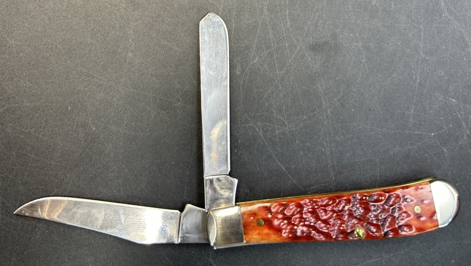 2013 Case XX Mini Trapper pocket knife 6207 CV chestnut bone handle ...