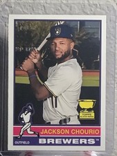 JACKSON CHOURIO 2025 Topps Heritage Flipped Bat Variation Incl. BONUS Base (SSP)
