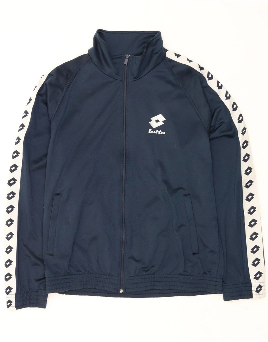 【NVY×WHT】LOTTO JQD TAPE TRACK JACKET Lotto SQUADRA JACKET - Training jacket - navy blue/dark blue