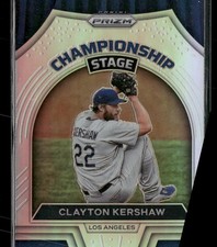 2022 Panini Prizm #CS-6 Clayton Kershaw Championship Stage Silver Prizm
