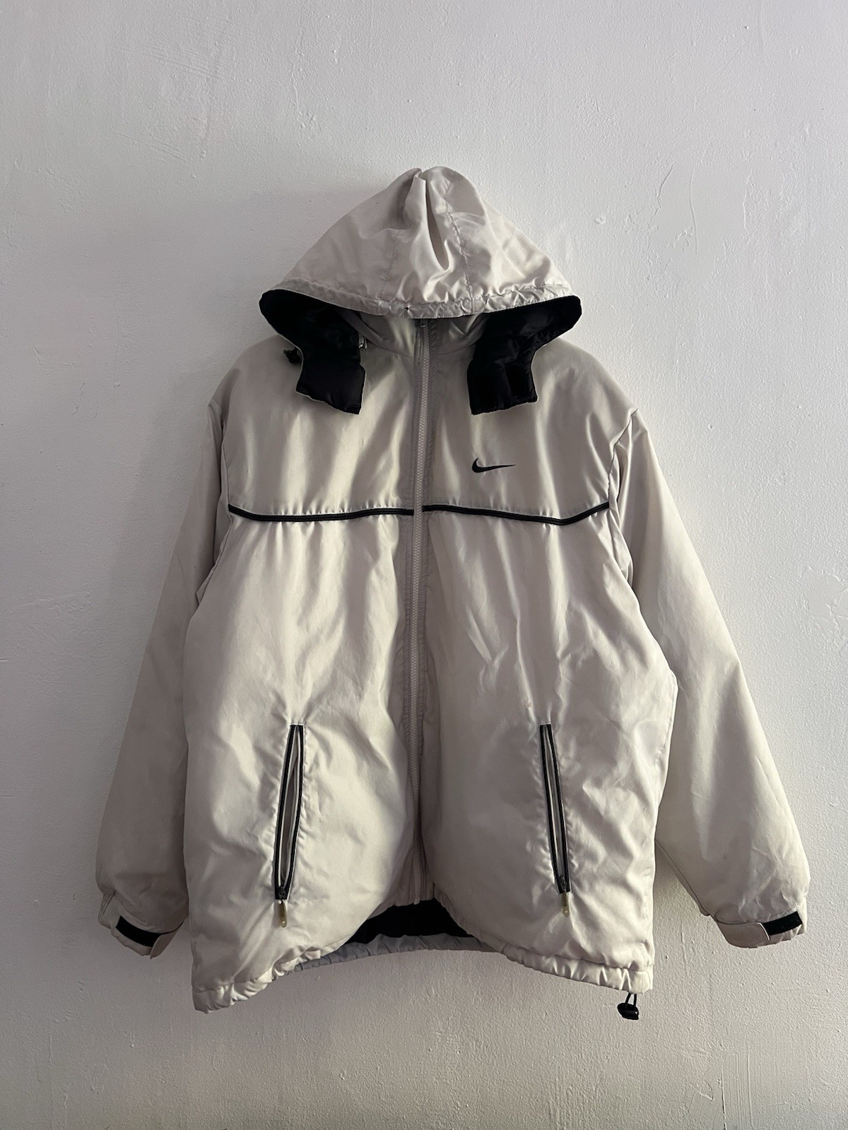 Vintage Nike Jacket Beige Tan 90s Y2K RARE Gorp Puffer Coat
