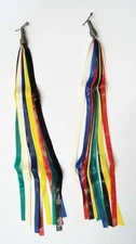 vintage antique NOS Hunt Wilde COMET bicycle STREAMERS multi colored MADE IN USA