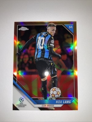 Noa Lang 2021-2022 Topps Chrome UEFA Champions League Gold Starball (1258) SSP