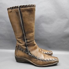 Pikolinos Tall Boots Womens 39 8.5 Brown Leat...