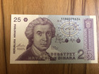 25 Dinar Kroatien 1991 - Ruđer Bošković - DRUCKFRISCH - UNC - Seltenheit