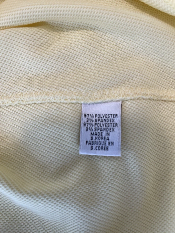 Camiseta polo de golf Sport Haley amarilla para mujer talla S Foto 4 de 4