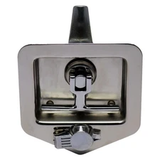 Hardware Stainless Steel T-Handle Cam Latch with Mounting Studs & Lock Dust C...