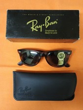 Ray-Ban Bausch & Lomb Wayfarer L2052 Tartaruga G-15 Vintage NUOVI USA come nuovi mai usati