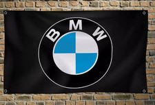 BMW Racing Banner 150 x 90 cm Fahne Flagge schwarz
