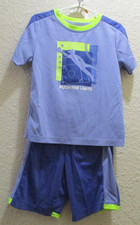 Athletic "Push the Limits" Boys Short Sleeve Jersey Shirt  Shorts Size 5T