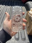 Vintage Star of David Anchor Hocking Early American Prescut butter dish