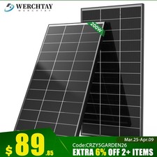 Bifacial 200W Solar Panel N-Type RV PV Power Off-Grid Boat Power Camping Battery