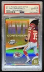 2018 Panini Contenders Optic Patrick Mahomes II MVP #/175 Chiefs PSA 10 GEM MINT
