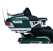 KURYAKYN 863 BILLET CHROME ROUND GROOVED ANTENNA AM/FM '86-UP HARLEY TOURING