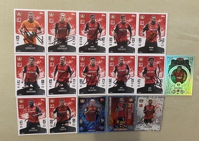 19 Match Attax 2024/2025 24/25 24 25 Leverkusen Original signiert LOOK TOP NEU