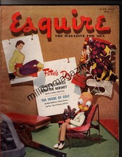1951 Esquire July - Domergue; Never trust a sailor; Ray Bolger; Inside of Golf