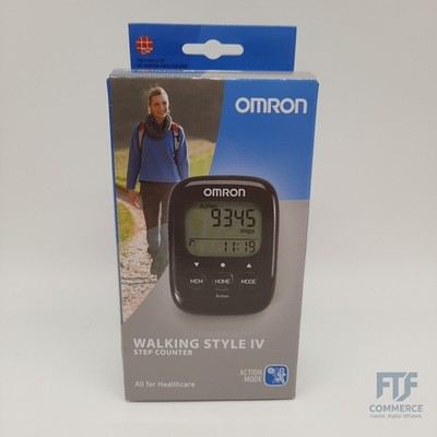 OMRON Walking Style IV Schrittzzähler, schwarz, 3D Sensor für gena... HJ-325-EBK
