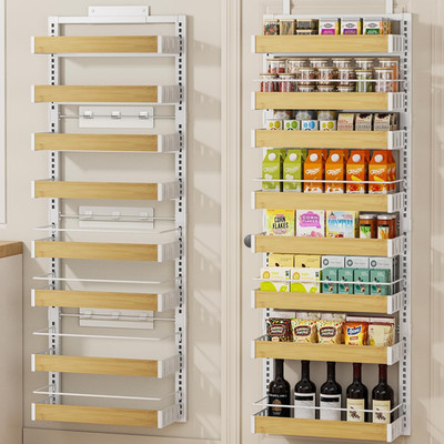 8 Tier over the Door Pantry Organizer, 2 in 1 Wall Mount or Hanging Spice Rack S
