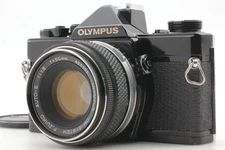 [Near MINT] OLYMPUS OM-1 Black 35mm SLR Film Camera F. Zuiko 50mm F/1.8 JAPAN