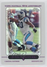 2005 Topps Chrome Refractor Julius Peppers #25 HOF 2h4
