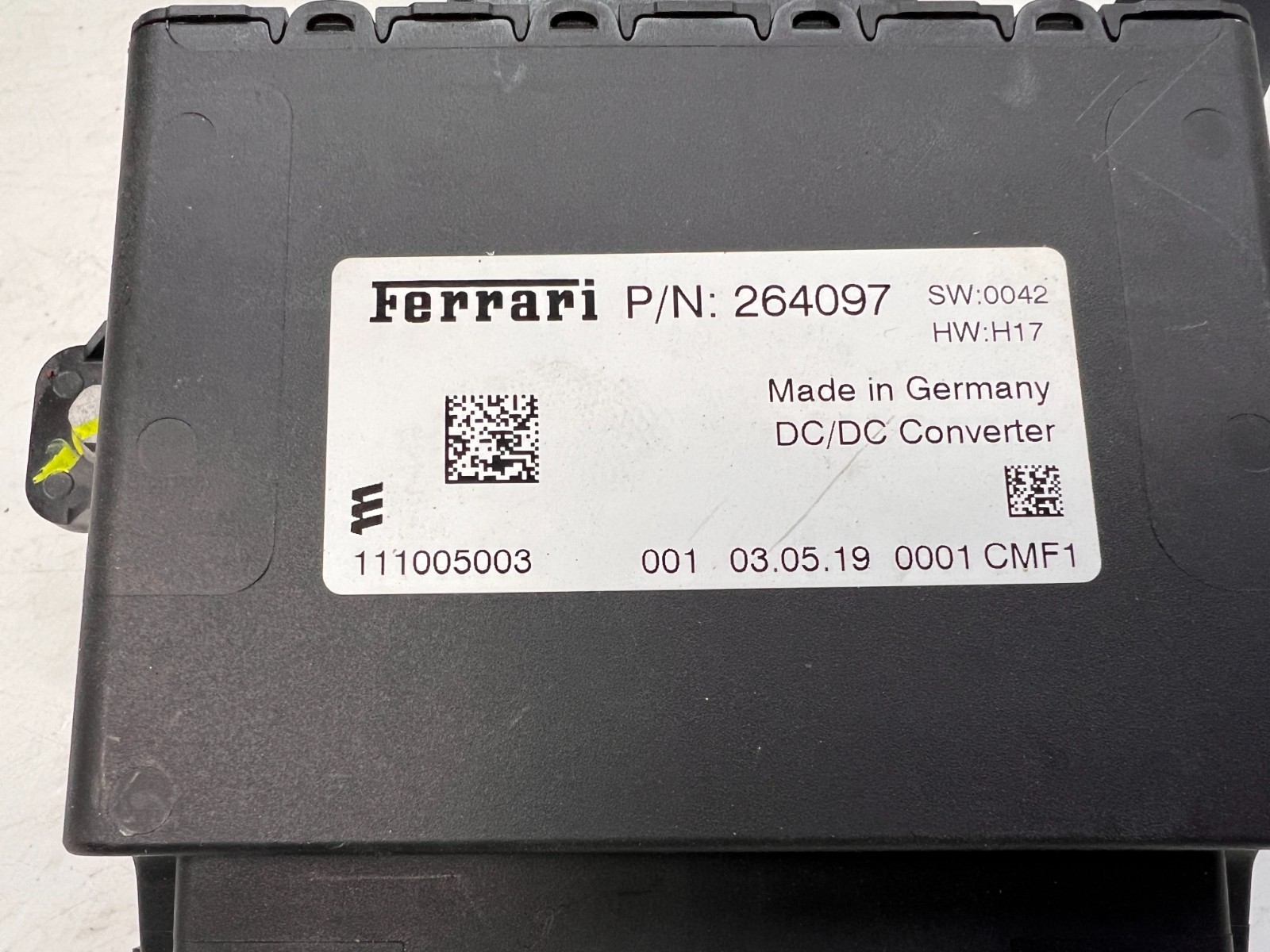 FERRARI 488 458 F8 FF F12 812 VOLTAGE STABILIZER MODULE OEM 264097