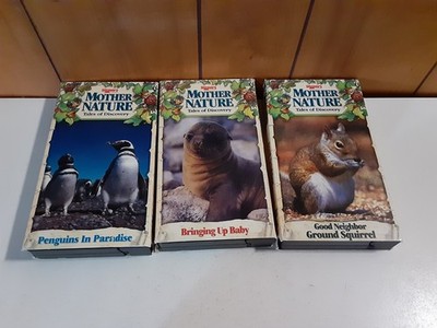 3 Discovery Channel Mother Nature Tales Of Discovery VHS